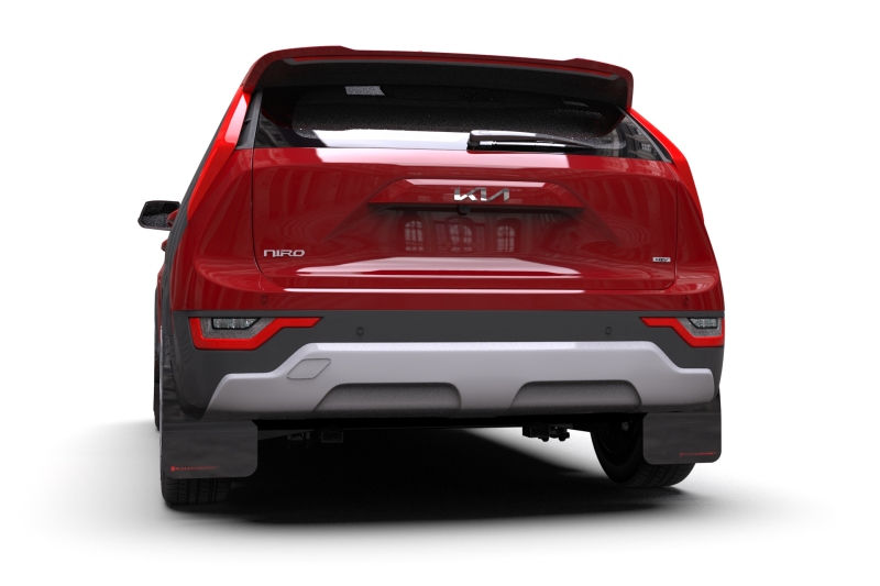 Kia Niro Mud Flap - Rally Armor - UR Black with Red Logo - Black - `23-`25